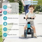 Trendmix Loopfiets Met 4 Wielen Blauw - Balance Bike -, Ophalen of Verzenden, Nieuw
