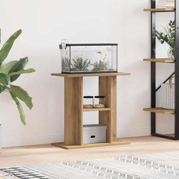 vidaXL Aquariumstandaard 60x30x60cm bewerkt hout artisanaal, Verzenden, Nieuw