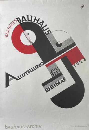 Joost Schmidt - Plakat zur Bauhaus-Ausstellung Weimar -