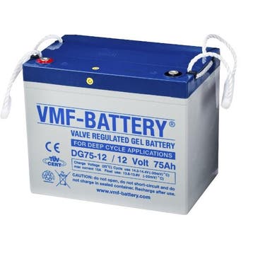 VMF DG75-12 Deep Cycle Gel accu 12V, 75 Ah, T15, origineel, Verzenden, Nieuw