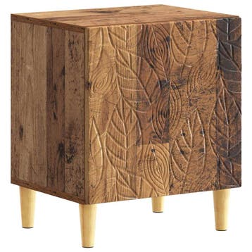 vidaXL Nachtkastje Oud hout 43 x 34,5 x 50 cm Bewerkt hout, Minder dan 45 cm, Verzenden, Nieuw, Minder dan 55 cm
