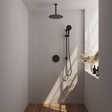 Brauer Black Carving Thermostatische Regendoucheset Inbouw -, Ophalen of Verzenden, Nieuw