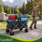 Gardlov Zwarte opvouwbare transportkar 150 liter met terr..., Ophalen of Verzenden, Nieuw