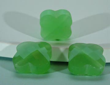 1 x Fashion Facet kraal klaver 16 mm – gat 1,5 mm – jade, Ophalen of Verzenden, Nieuw, Kraal
