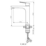Wastafelkraan Sanimar Braga Verhoogd Geborsteld Inox, Ophalen of Verzenden, Nieuw