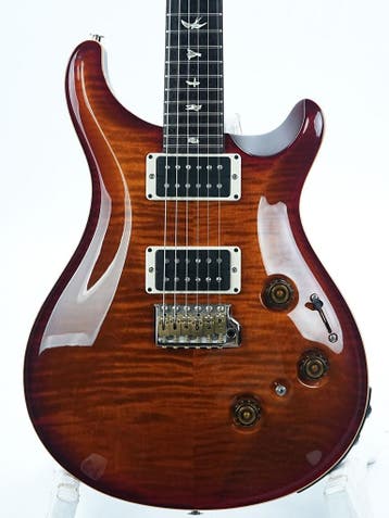 PRS Custom 24 Piezo Dark Cherry Sunburst 2023 (Instrument), Ophalen of Verzenden, Zo goed als nieuw, Solid body, Met versterker