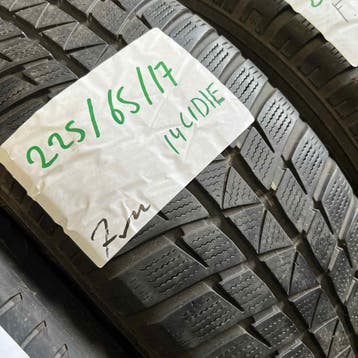 2 x Falken Eurowinter 225-65-17 Winterbanden 7mm, Gebruikt, 17 inch, Band(en), Personenwagen