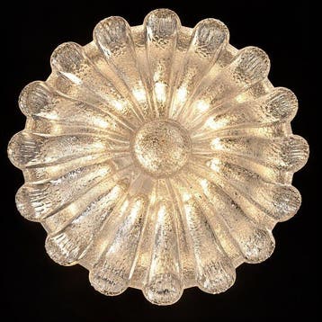 Limburg - Plafondlamp - Glashütte - Glas, Chroom - Vintage, Antiek en Kunst