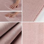 Rond Wasbaar Vloerkleed | Sky | Uni | Rosé | 200x200 cm, Huis en Inrichting, Stoffering | Tapijten en Kleden, Verzenden, Nieuw