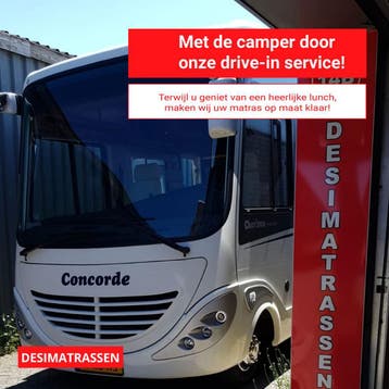 (Matras opmaat,Caravanmatras Fransbed, Queensbed, Deltavorm), Caravans en Kamperen, Ophalen of Verzenden, Nieuw