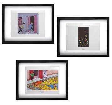 Hergé - Moulinsart - Tintin - Ensemble de 3 tirés à part -, Nieuw