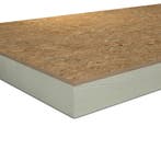 PIR+OSB 1200x600x100+9mm Recht Rd:4.54 (=0,72 mÂ²), Nieuw, Hardschuim (Pir), Minder dan 4 cm, Minder dan 5 m²