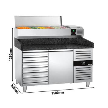 GGM Gastro | Pizza koelwerkbank PREMIUM - 1500x800mm - 1 |, Verzenden, Nieuw in verpakking