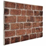 vidaXL Wandpanelen 10 pcs Bruin Baksteen 100 x 50 cm, Verzenden, Nieuw