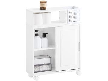 SoBuy BZR176-W - Monitorstandaard met Lade - Houtcomposiet -, Huis en Inrichting, Kasten | Ladekasten, Verzenden, Nieuw