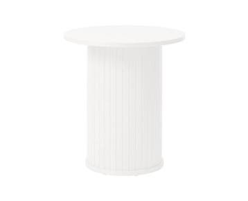 Bijzettafel Nola rond 50 cm - wit, Huis en Inrichting, Tafels | Bijzettafels, Ophalen of Verzenden, Nieuw