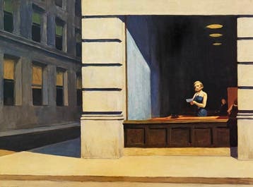 Edward Hopper - “New York Office, 1962”. Gesigneerd in de