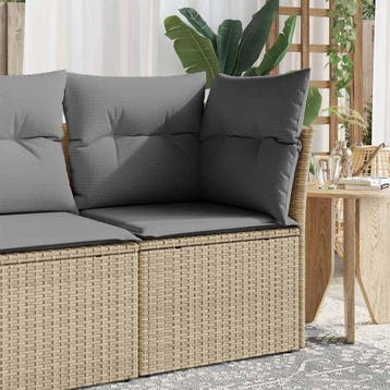Tuinbank Poly Rattan | Tweedekansje | OP=OP, Ophalen of Verzenden, Zo goed als nieuw, Wicker