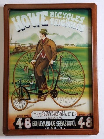 Wanddecoratie - Advertentieschilderij onder glas