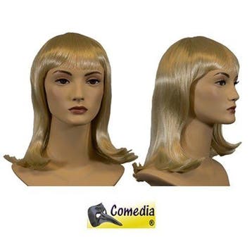Theaterpruik pony halflang blond, Verzenden, Nieuw, Feestartikel