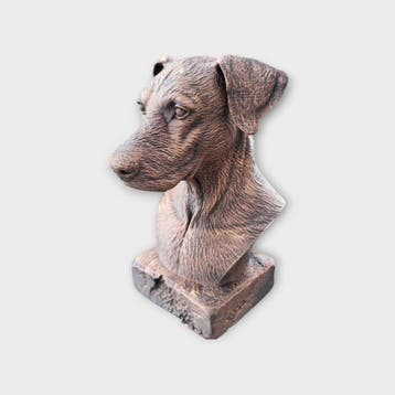 Bust of a Doberman natural ears statue - home decor animal l, Verzenden, Nieuw
