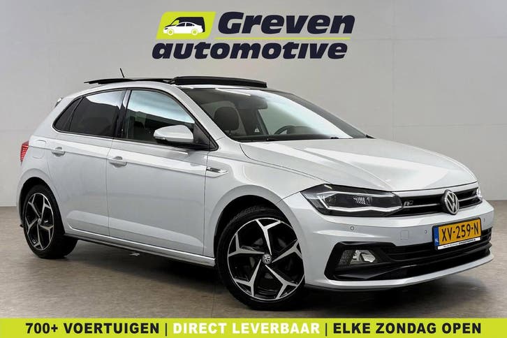 Volkswagen Polo 1.0 TSI R-Line | Pano | DSG | Virtual |, Auto's, Volkswagen, Automaat, Benzine, Zilver of Grijs, Euro 6, Verzenden