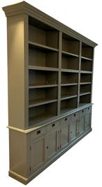 Boekenkast Engels groen  Brummen 260 x 240cm, Ophalen of Verzenden, Nieuw