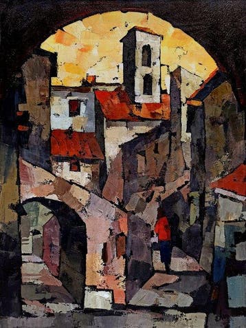 Elvo Di Stefano (1939-2020) - Scorcio di Tolfa