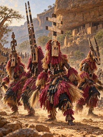 Shayer - Guardians of Dogon Country - XL - 60x80cm – 1/1