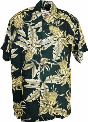 Karmakula, Big Pineapple Green Hawaiien Shirt., Verzenden, Nieuw