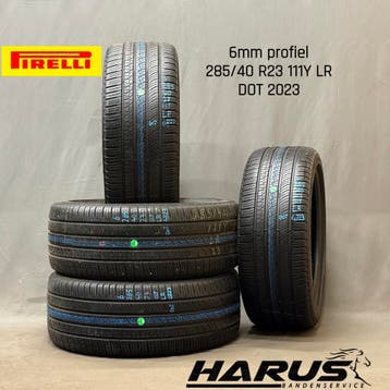 285/40/23 111Y LR Pirelli 4seizoensbanden 6mm profiel 4X, Gebruikt, 285 mm, Overige maten, Ophalen of Verzenden