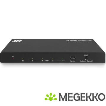 ACT 4K HDMI splitter. 1 in 4 out. EDID ondersteuning, Verzenden, Nieuw