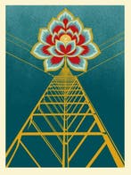 Shepard Fairey (OBEY) (1970) - Flower Power (Blue)
