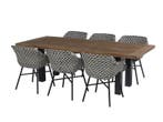 hartman tuinset delphine black-white met yasmani tafel 240, Tuin en Terras, Nieuw, Overige materialen, Tuinset