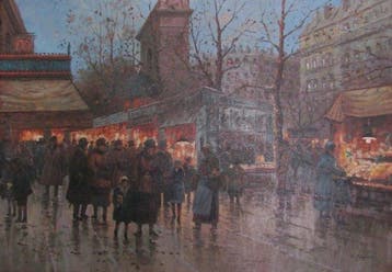 After Eugene Galien Laloue (XX) - Porte di San Martino