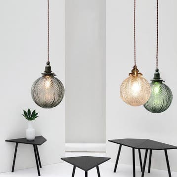 Moderne glazen hanglamp met verstelbaar snoer, Verzenden, Nieuw