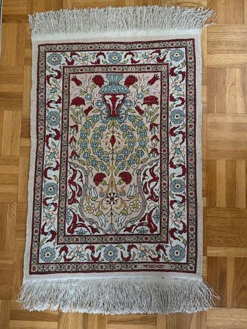 Tapijt - 64 cm - 38 cm - met de hand geknoopt, Nieuw