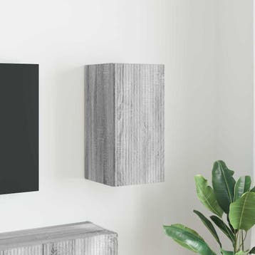 vidaXL TV Wandkast 30 x 31 x 60 cm Grijs Sonoma Bewerkt hout, Huis en Inrichting, Kasten | Televisiemeubels, Minder dan 50 cm
