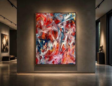 Timo Wedell - Red and Blue Harmony - XXL - Abstract Klein