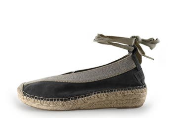 Shabbies Amsterdam Espadrilles in maat 39 Grijs, Shabbies Amsterdam, Verzenden, Zo goed als nieuw, Grijs