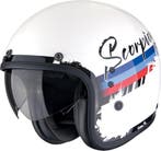 Scorpion Belfast Evo Adonis Wit Rood Blauw Jethelm, Motoren, Jethelm, XXL, Nieuw met kaartje, Overige merken