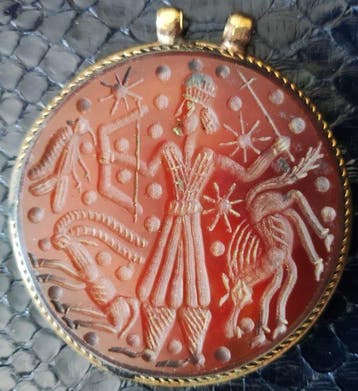 Amulet - Agaathanger - Centraal-Azië (Zonder minimumprijs)