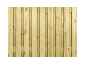 Grenen Schutting 19-planks 130 x 180 cm Groen Geïmpregneerd, Nieuw