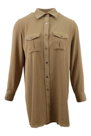 Les Atelier Blouse in maat XS Beige, Kleding | Dames, Les Atelier, Verzenden, Zo goed als nieuw, Beige