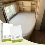 Textielpakket Frans bed - 1 hoeslaken en 1 molton - rechts -, Eenpersoons, Verzenden, Nieuw, Wit