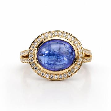 Zonder minimumprijs - Statement ring - 14 karaat Geel goud -
