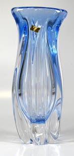 Egermann - Vaas - Kristal - Blue Vase Egermann