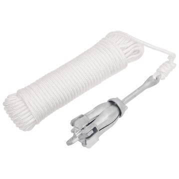 vidaXL Anker met touw inklapbaar 1,5 kg smeedijzer, Verzenden, Nieuw