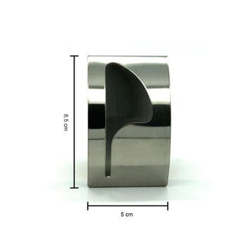 Benson Stijlvolle handdoekhaak - geborsteld RVS - 50 x 85 mm, Ophalen of Verzenden, Nieuw