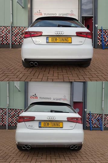 S3 8v diffuser | sportback &amp; hatchback | 2012-2015 |, Nieuw, Achter, Bumper, Audi